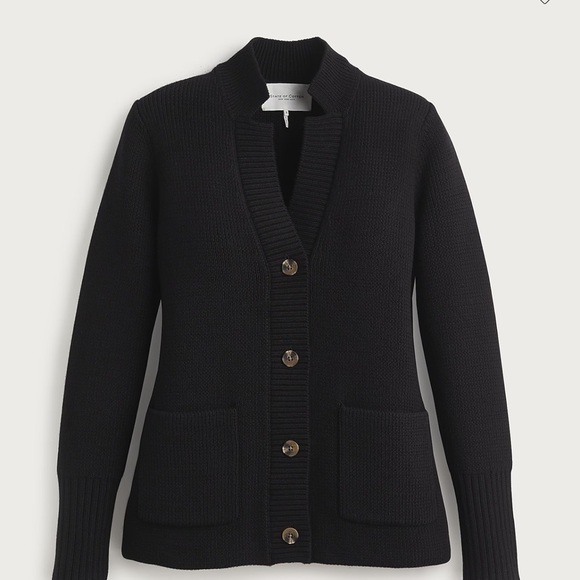 NWT Elegant Black Button-Up Women's Cardigan